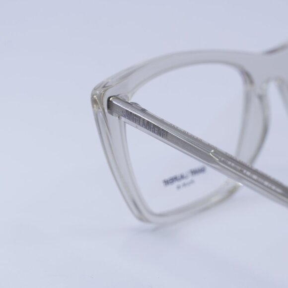 🕶️ New Saint Laurent SL737 MICA THIN OPT 004 Eyeglasses-Transparent Beige Frame - Picture 9 of 11
